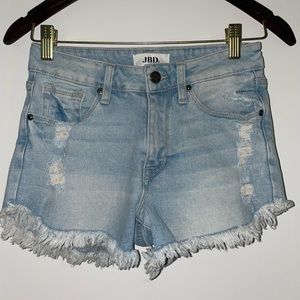 Never worn before JBD jean shorts high waisted light jean color